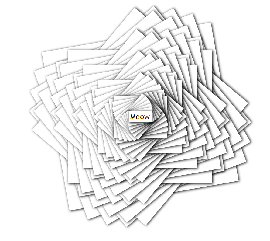 Box shadow factorial art