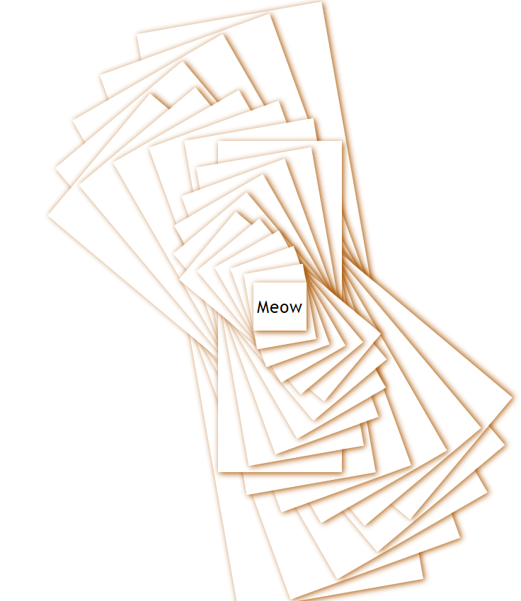 Box shadow factorial art
